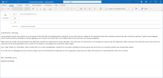 voorbeeld mail