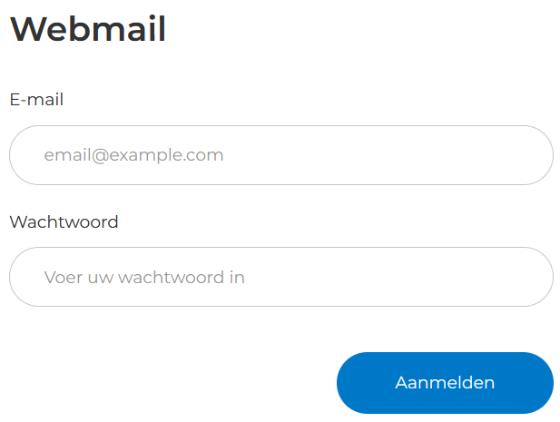 one.com mail instellen